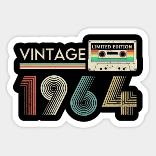 Vintage 1964 Limited Cassette Sticker